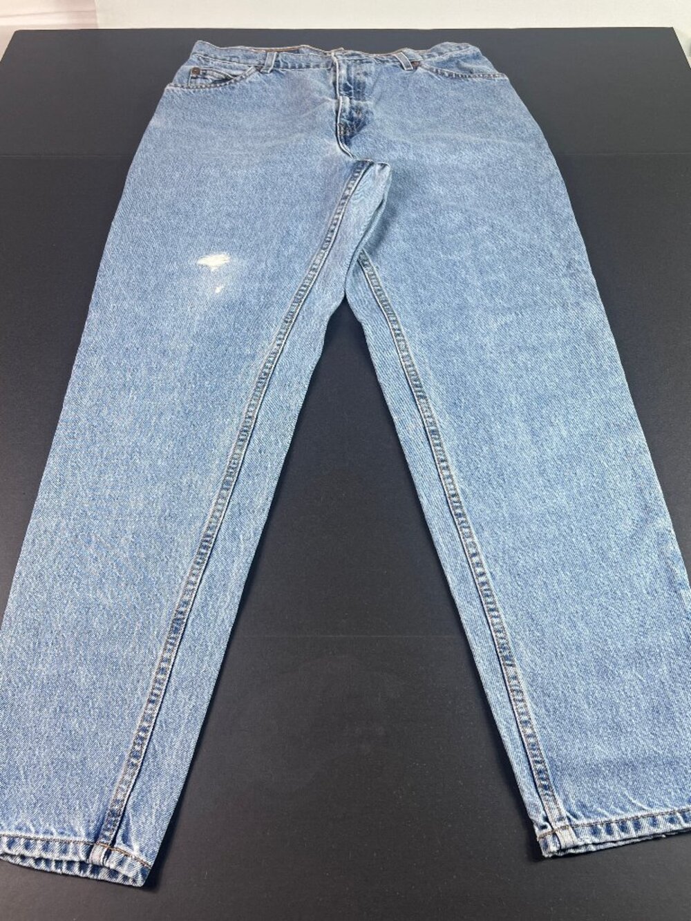 VTG Levi's Jeans Junior 30x30* 950 Relaxed Tapered Blue Denim Orange Tab Tag 11M